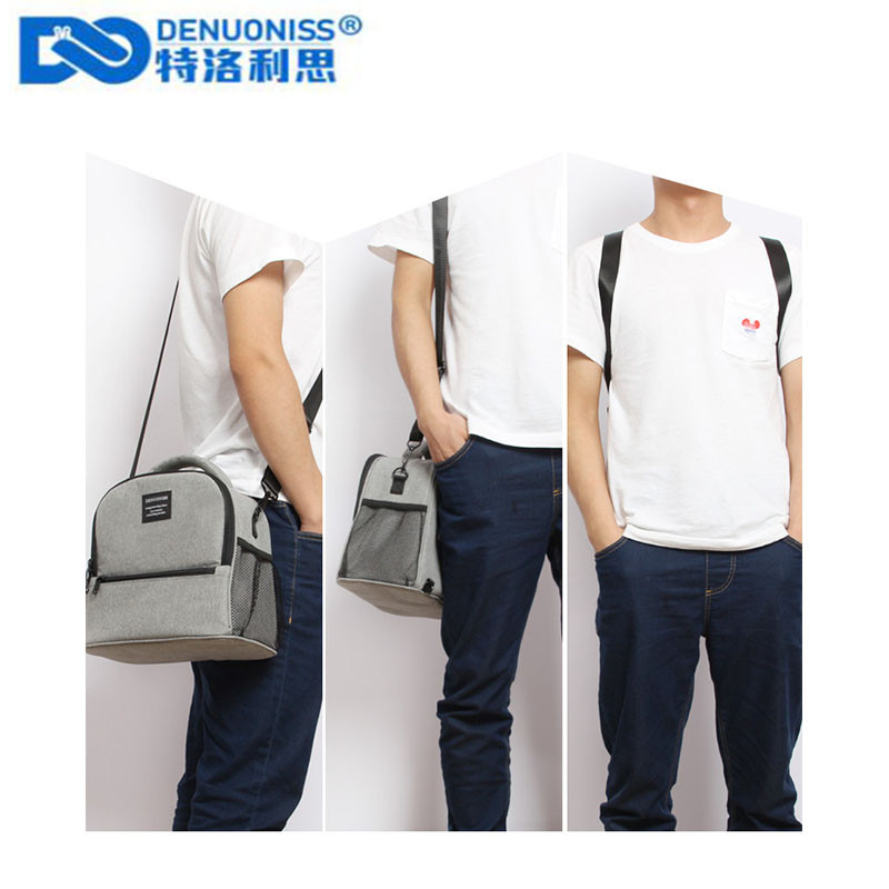 DENUONISS Rucsac frigorific rezistent la apă Rucsac de prânz multifuncțional creativ Geantă frigorifică Rucsac termic din folie de aluminiu