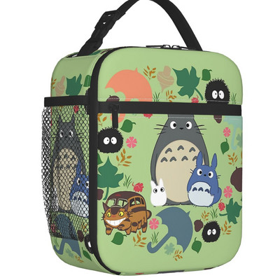 Vecinul meu Totoro Anime Hayao Miyazaki Genți de prânz termoizolante pentru biroul școlii Cutie de prânz termică impermeabilă pentru femei și copii