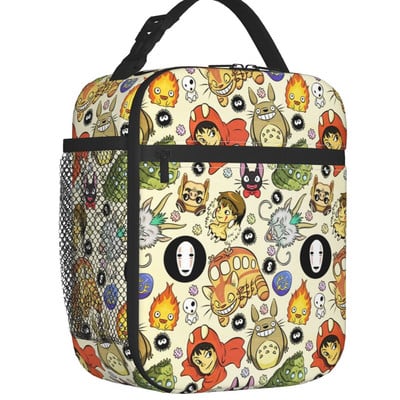 Mano kaimynas Totoro Anime Hayao Miyazaki izoliuoti priešpiečių krepšiai mokyklos biurui, vandeniui atsparus terminis aušintuvas, moterų pietų dėžutė vaikams