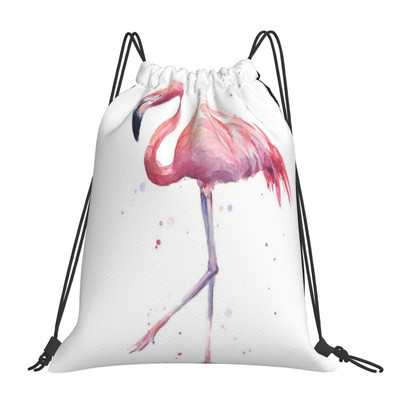 Flamingo Pictură în acuarelă Genți cu șnur Rucsaci Geanta bărbați Geanta de mână Rucsac Sac Rucsac pentru copii