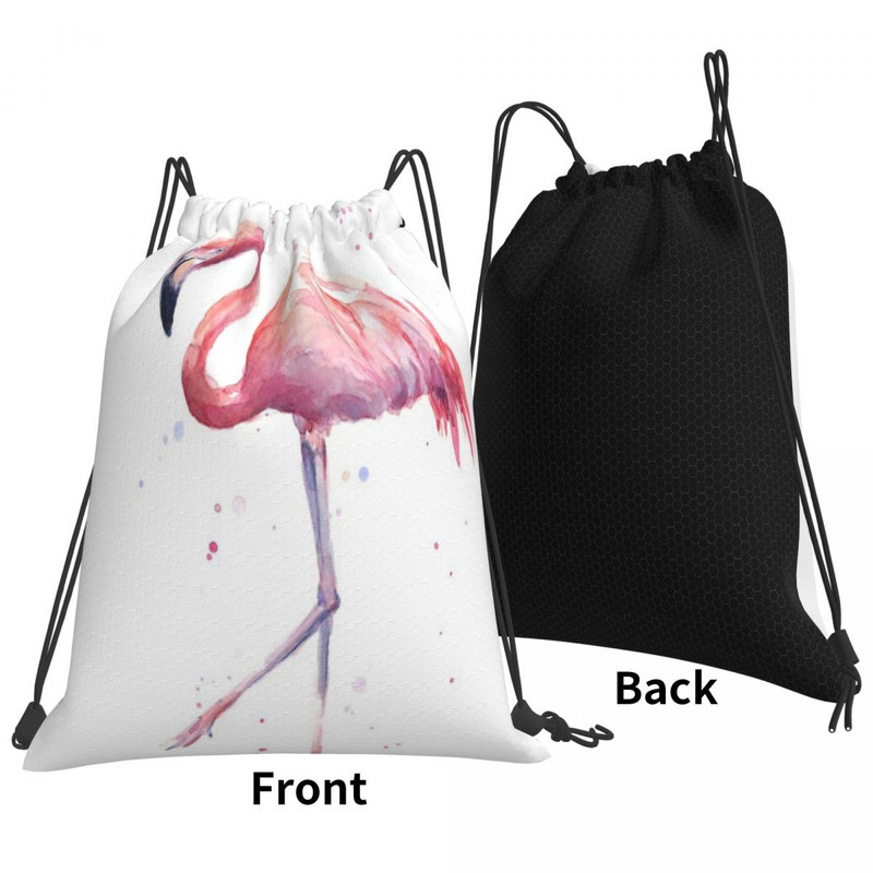 Flamingo Pictură în acuarelă Genți cu șnur Rucsaci Geanta bărbați Geanta de mână Rucsac Sac Rucsac pentru copii