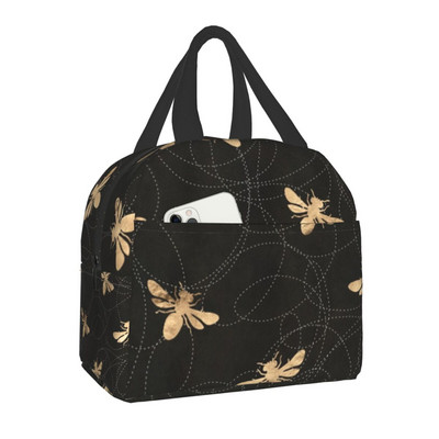 Προσαρμοσμένο Koi Fish Sakura Blossom σε τιρκουάζ τσάντα μεσημεριανού γεύματος για άνδρες Γυναικεία θερμομονωμένα κουτιά γεύματος για ενήλικες