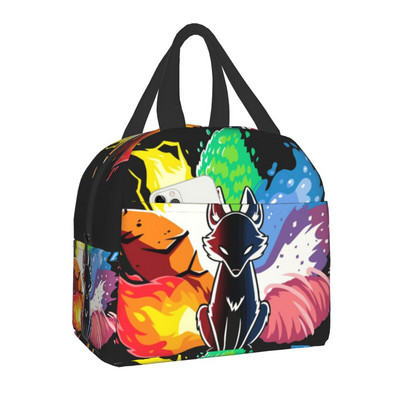 Προσαρμοσμένο Koi Fish Sakura Blossom σε τιρκουάζ τσάντα μεσημεριανού γεύματος για άνδρες Γυναικεία θερμομονωμένα κουτιά γεύματος για ενήλικες