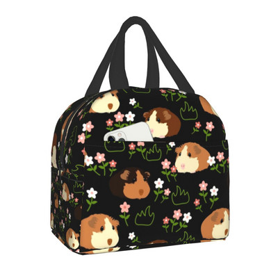 Προσαρμοσμένο Koi Fish Sakura Blossom σε τιρκουάζ τσάντα μεσημεριανού γεύματος για άνδρες Γυναικεία θερμομονωμένα κουτιά γεύματος για ενήλικες