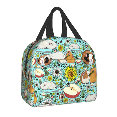 Προσαρμοσμένο Koi Fish Sakura Blossom σε τιρκουάζ τσάντα μεσημεριανού γεύματος για άνδρες Γυναικεία θερμομονωμένα κουτιά γεύματος για ενήλικες