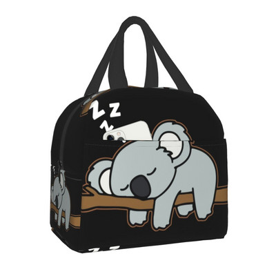 Προσαρμοσμένο Koi Fish Sakura Blossom σε τιρκουάζ τσάντα μεσημεριανού γεύματος για άνδρες Γυναικεία θερμομονωμένα κουτιά γεύματος για ενήλικες