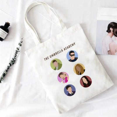 The Umbrella Academy Djevojka s printom Platnene torbe na rame Nova moda Prekrasne Harajuku ulične torbice Novčanik Ženska nova torba
