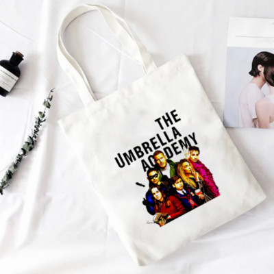 The Umbrella Academy Djevojka s printom Platnene torbe na rame Nova moda Prekrasne Harajuku ulične torbice Novčanik Ženska nova torba