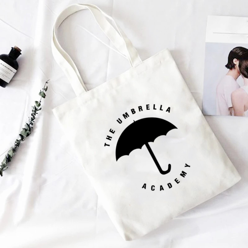 The Umbrella Academy Djevojka s printom Platnene torbe na rame Nova moda Prekrasne Harajuku ulične torbice Novčanik Ženska nova torba