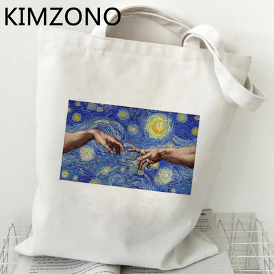 Michelangelo bevásárlótáska bolso élelmiszerbolt kézitáska bolsas de tela újrafelhasználható vásárlói táska sac cabas újrafelhasználható egyedi