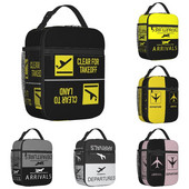 Išvalytas, skirtas kilimui ir tūpimui, atnaujinamų pietų dėžutė moterims aviatorėms pilotėms, terminiams aušintuvams su maistu izoliuotų pietų krepšių mokykla