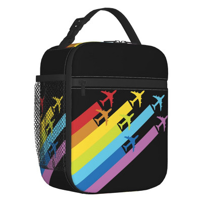 Išvalytas, skirtas kilimui ir tūpimui, atnaujinamų pietų dėžutė moterims aviatorėms pilotėms, terminiams aušintuvams su maistu izoliuotų pietų krepšių mokykla