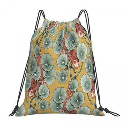 Koi Fish - Geltona raišteliai Krepšiai Kuprinės Anime Custom Krepšiai Vyriškos kuprinės Rankinės moterims