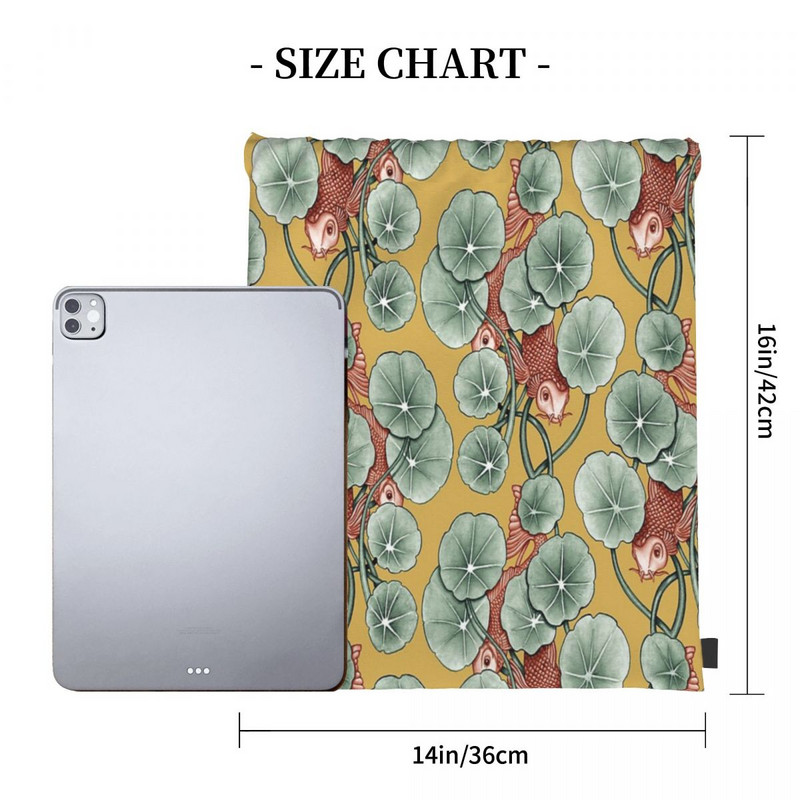 Koi Fish - Geltona raišteliai Krepšiai Kuprinės Anime Custom Krepšiai Vyriškos kuprinės Rankinės moterims