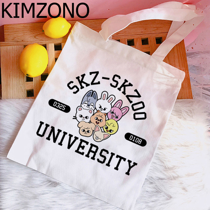 Kpop k Pop geanta de cumparaturi geanta de iuta geanta de mana reutilizabila sacola net ecobag shoping sac toile