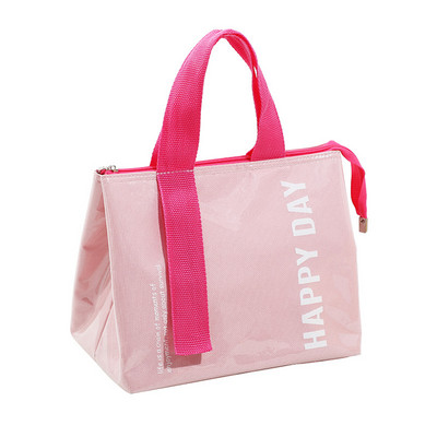 Nešiojamas pietų krepšys PU vandeniui atsparus termiškai izoliuotas pietų dėžutė Bento maišelis vakarienės izoliacinis maišelis Studentų sustorintas mielas pietų krepšys