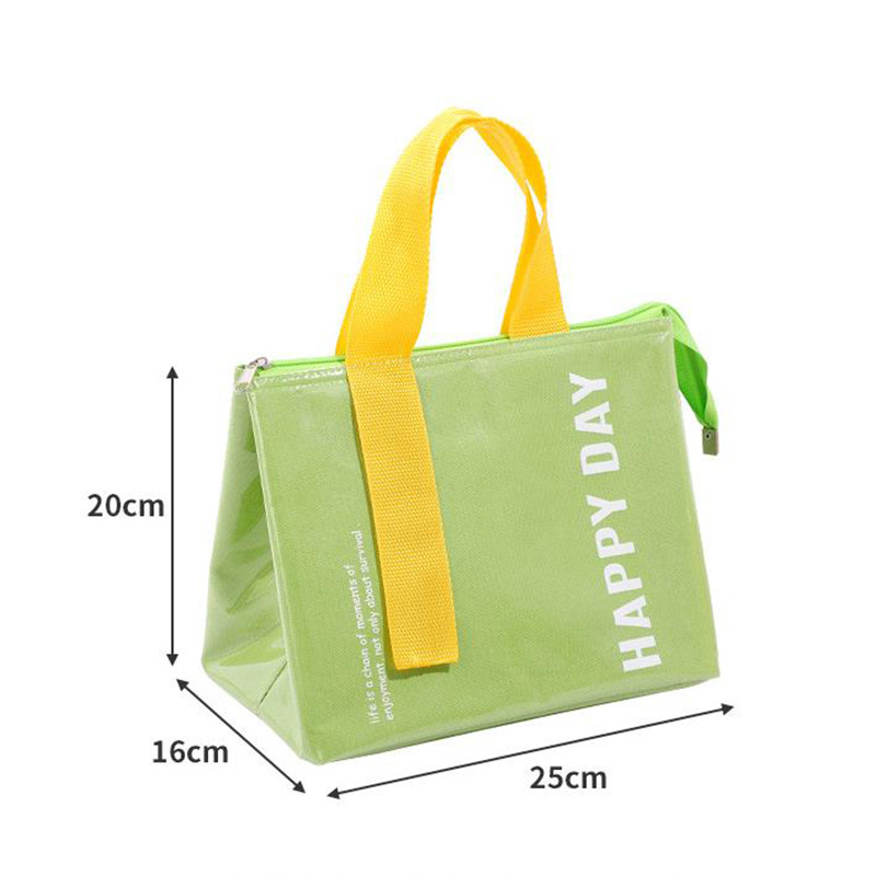 Nešiojamas pietų krepšys PU vandeniui atsparus termiškai izoliuotas pietų dėžutė Bento maišelis vakarienės izoliacinis maišelis Studentų sustorintas mielas pietų krepšys