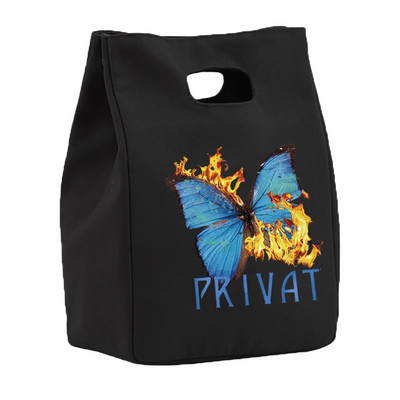 Ebéd szigetelt táska Ónfólia szigetelő ételtasakok Praktikus ökotáska Újrafelhasználható vászontáskák Hordozható ebédlőtáska többfunkciós táska