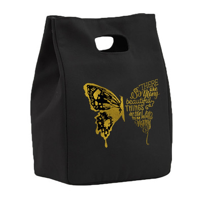 Ebéd szigetelt táska Ónfólia szigetelő ételtasakok Praktikus ökotáska Újrafelhasználható vászontáskák Hordozható ebédlőtáska többfunkciós táska