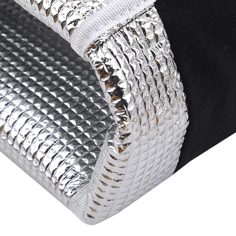 Ebéd szigetelt táska Ónfólia szigetelő ételtasakok Praktikus ökotáska Újrafelhasználható vászontáskák Hordozható ebédlőtáska többfunkciós táska