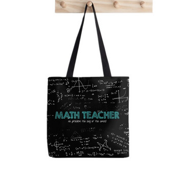 Γυναίκες I Am a Teacher και παλιά βιβλία τυπωμένα Kawaii τσάντα Harajuku Shopping Canvas Shopper Τσάντα για κορίτσι Τσάντα Tote Shoulder Lady Bag