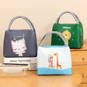 Cutie Bento izolată cu desene animate, pungi termice pentru prânz, picnic, pungă de depozitare a alimentelor, femei, copii, cutie de prânz, geantă frigorifică Bolsas De Almuerzo