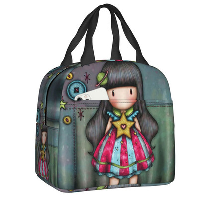 Santoro Gorjussi tärnide lõunakarp naistele Lekkimiskindel Anime Girl Cooler Soojusisolatsiooniga lõunakott Koolilapsed Õpilane