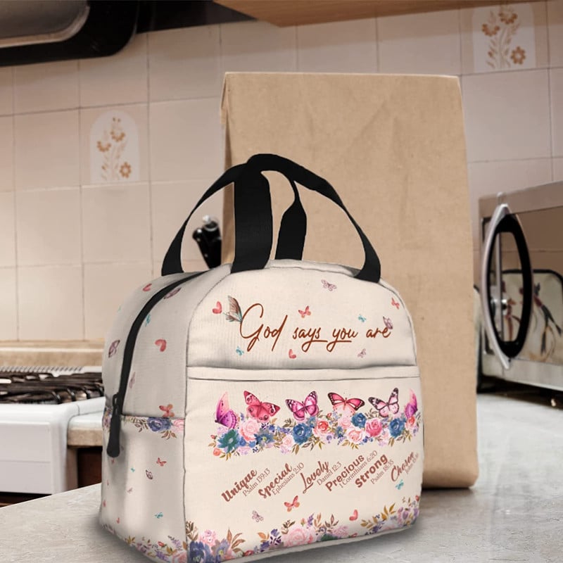 Kršćanski darovi za žene Vrećica za ručak - Inspirativni vjerski darovi za žene Kršćanska matura Ideja za rođendanski dar Kutija za ručak