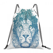 Floral Lion Drawstring Torbe Ruksaci Ruksak Školska torba Muška ruksak Drawstring Muški