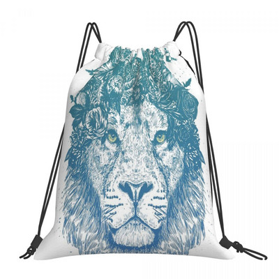 Floral Lion Drawstring Torbe Ruksaci Ruksak Školska torba Muška ruksak Drawstring Muški