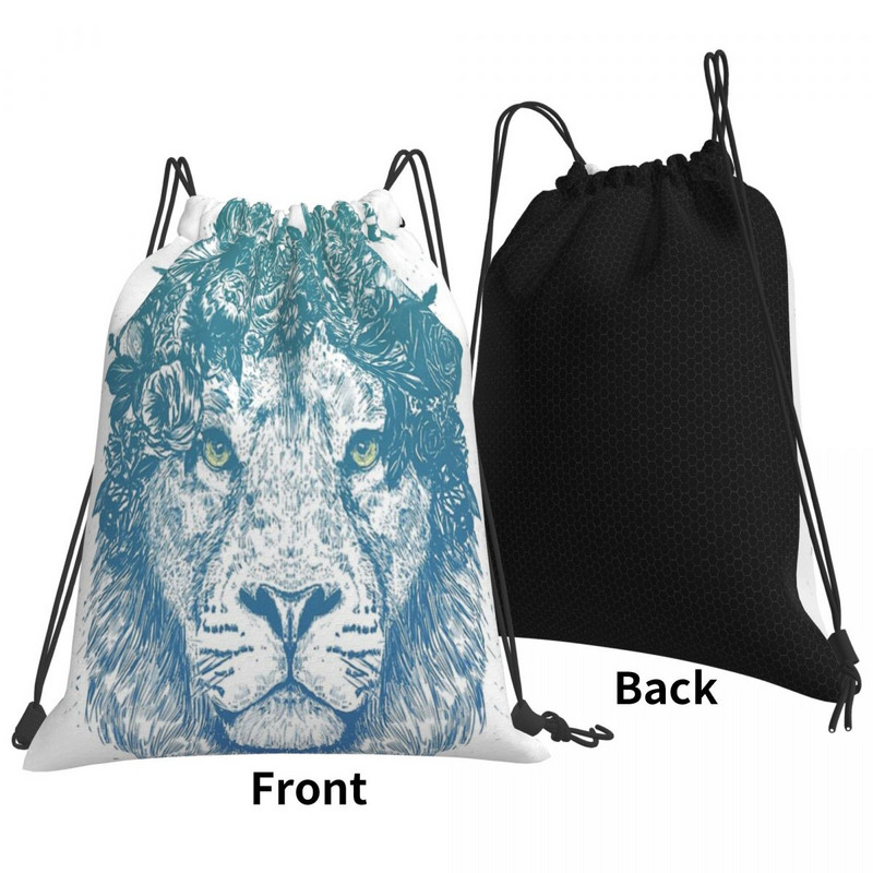 Floral Lion Drawstring Torbe Ruksaci Ruksak Školska torba Muška ruksak Drawstring Muški