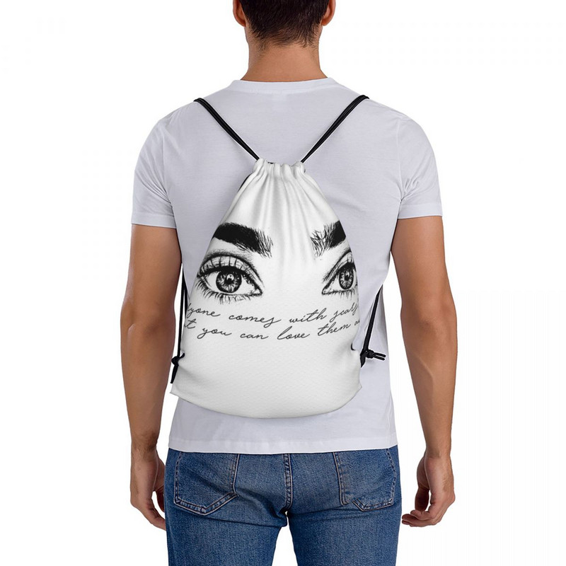 Lauren Jauregui 727 Savelkamās aukliņas Somas Mugursomas Skolas Soma Sporta Soma Mugursoma Soma Savelkamās aukliņas Vīriešu