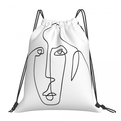 One Face - One Line Art Torbe s uzicom Ruksaci Ruksaci Ženska torba Torba Ruksak s uzicom Muški