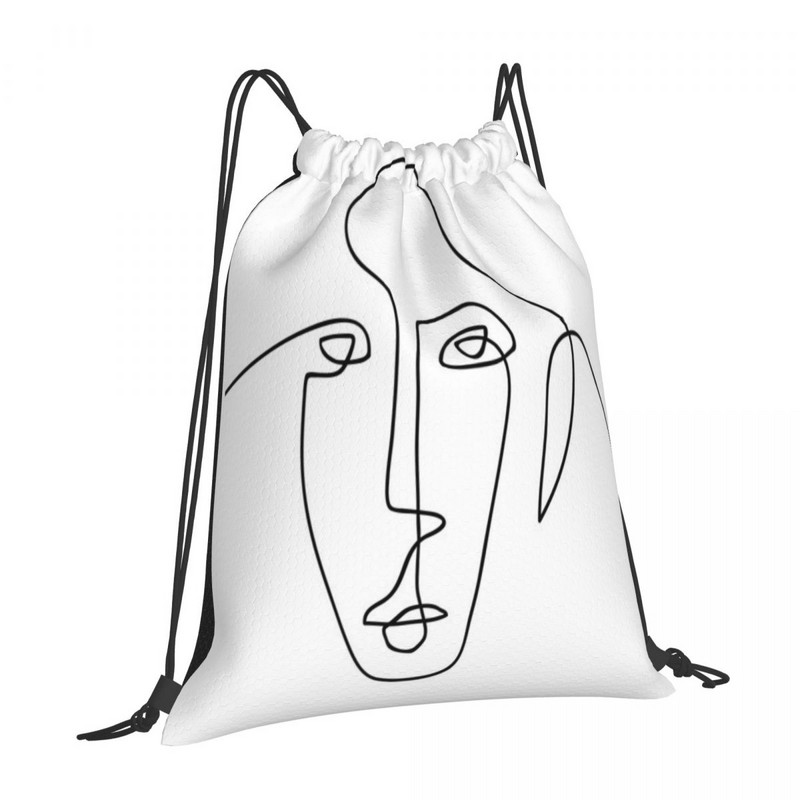 One Face - One Line Art Torbe s uzicom Ruksaci Ruksaci Ženska torba Torba Ruksak s uzicom Muški