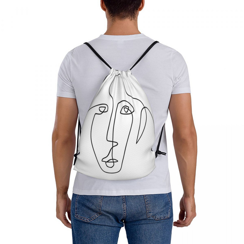 One Face - One Line Art Torbe s uzicom Ruksaci Ruksaci Ženska torba Torba Ruksak s uzicom Muški
