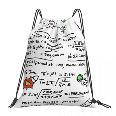 Kerbal Orbit Science 1 Genți cu șnur Rucsaci Rucsac pentru școală Husă din material textil Genți cu șnur