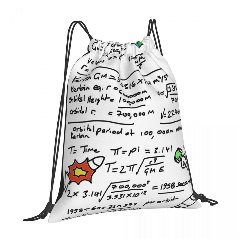 Kerbal Orbit Science 1 Genți cu șnur Rucsaci Rucsac pentru școală Husă din material textil Genți cu șnur
