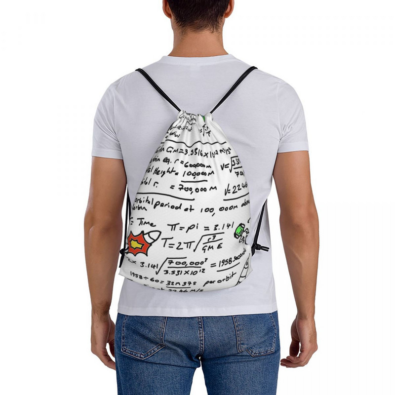 Kerbal Orbit Science 1 Genți cu șnur Rucsaci Rucsac pentru școală Husă din material textil Genți cu șnur