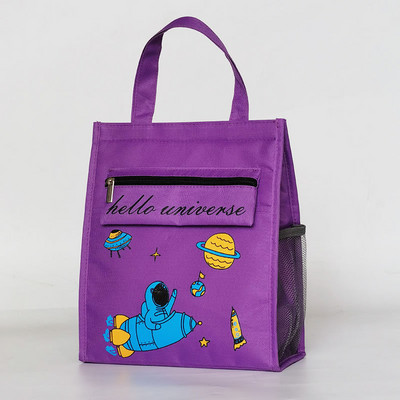 Geantă de prânz izolată de mare capacitate pentru femei Geanta frigorifică portabilă, impermeabilă, pentru picnic, pentru călătorie, recipient termic pentru alimente, pungi Bento