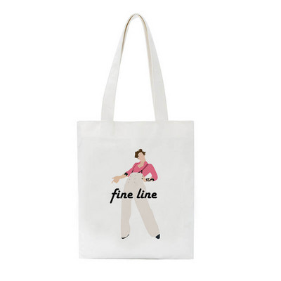 Neformalna platnena torba velikog kapaciteta Harry Style Pinstripe torba s patentnim zatvaračem Nova i zanimljiva ženska torba na rame Torbe za dostavu