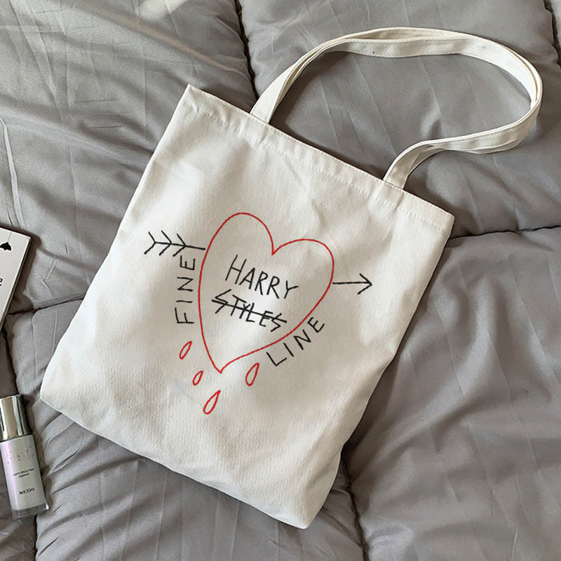 Neformalna platnena torba velikog kapaciteta Harry Style Pinstripe torba s patentnim zatvaračem Nova i zanimljiva ženska torba na rame Torbe za dostavu