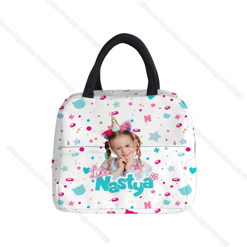 Kaip Nastya vandeniui atsparus pietų krepšys moterims, vaikams Vyrų aušintuvas priešpiečių krepšys Tote priešpiečių maišelis Izoliacinis paketas, nešiojamas