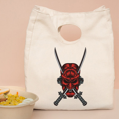 Termalna torba za ručak i večeru Organizator Mačji print na platnu Dječja škola Piknik Putna kutija za doručak Izolirane ručne torbe za hranu Torbe za hlađenje