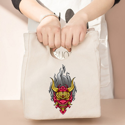 Termalna torba za ručak i večeru Organizator Mačji print na platnu Dječja škola Piknik Putna kutija za doručak Izolirane ručne torbe za hranu Torbe za hlađenje