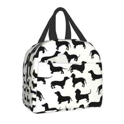 Taksų šunų izoliuotas priešpiečių krepšys moterims Resuable Barsuko dešra Wiener terminis aušintuvas Bento Box Office darbo mokykla