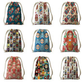 Bandă de imprimare digitală de pânză de călătorie pânză set rusesc model bebeluș rucsac rucsac geantă de călătorie