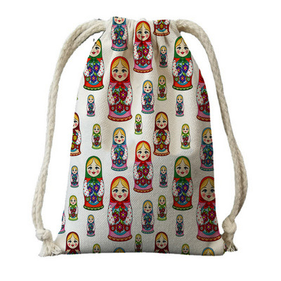 Bandă de imprimare digitală de pânză de călătorie pânză set rusesc model bebeluș rucsac rucsac geantă de călătorie