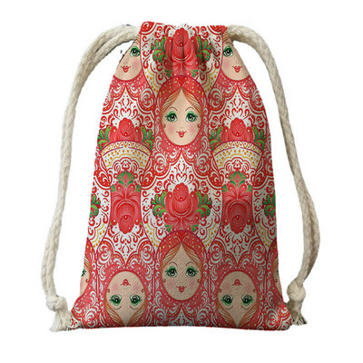 Bandă de imprimare digitală de pânză de călătorie pânză set rusesc model bebeluș rucsac rucsac geantă de călătorie