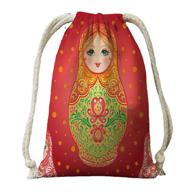 Bandă de imprimare digitală de pânză de călătorie pânză set rusesc model bebeluș rucsac rucsac geantă de călătorie