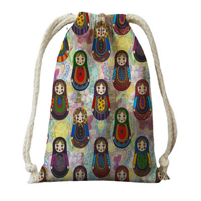 Bandă de imprimare digitală de pânză de călătorie pânză set rusesc model bebeluș rucsac rucsac geantă de călătorie